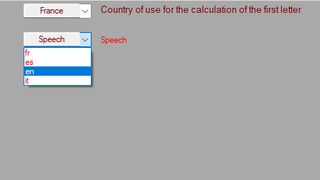 Langage de l'interface de CHENIL